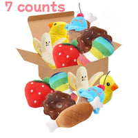 7-Piece Plush Puppy Toy Set – Chew, Play & Sound - BIG FRENCHIES