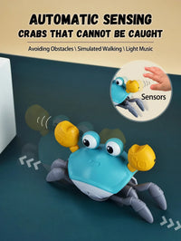 Auto-Sensing Escape Crab Toy – Crawling Baby Obstacle Avoiding Pet - BIG FRENCHIES