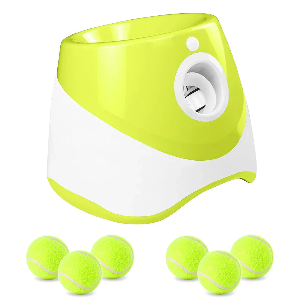 Automatic Dog Tennis Ball Launcher – Rechargeable Interactive Ball Throwing Machine for Small & Medium Dogs - BIG FRENCHIES