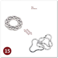 MEACAOFG Classic IQ Metal Brain Teaser 3D Alloy Box Kong Ming Lock Puzzles Magic Baffling Puzzle Game Toys for Children Adults Funny Gift - BIG FRENCHIES