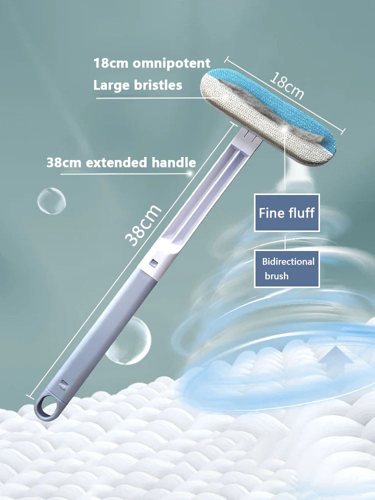 Multifunctional Pet Hair Remover Brush Long Handle Window Cleaning Brush Pet Fur Cleaning Tool Manual Cat Dog Hair Remover Brush - BIG FRENCHIES