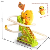 Stair Climbing Ducks Toy with Flashing Lights & Music - BIG FRENCHIES