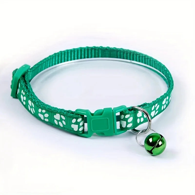 Colorful Adjustable Cat Collar with Bell - BIG FRENCHIES