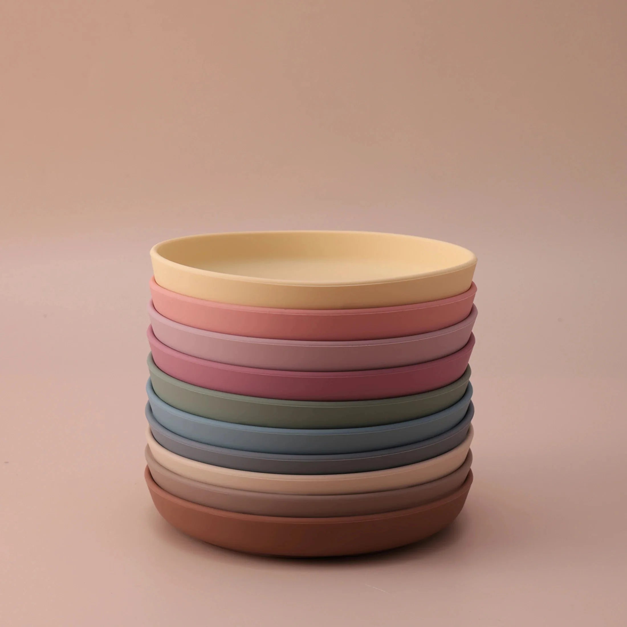 Color Kids Food Grade Silicone Baby Plate Anti-Slip Sucker Bowl