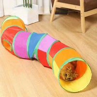 Foldable Cat Tunnel Toy – Breathable Indoor Play Tunnel for Cats - BIG FRENCHIES