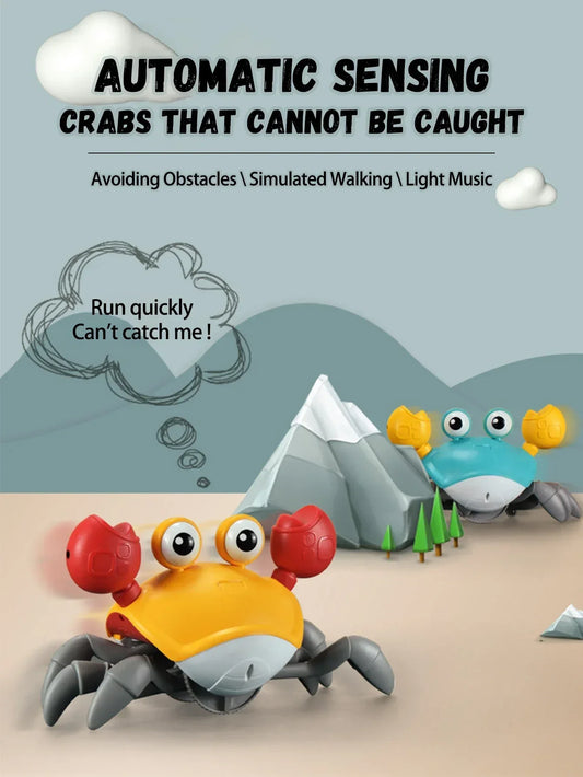 Auto-Sensing Escape Crab Toy – Crawling Baby Obstacle Avoiding Pet - BIG FRENCHIES