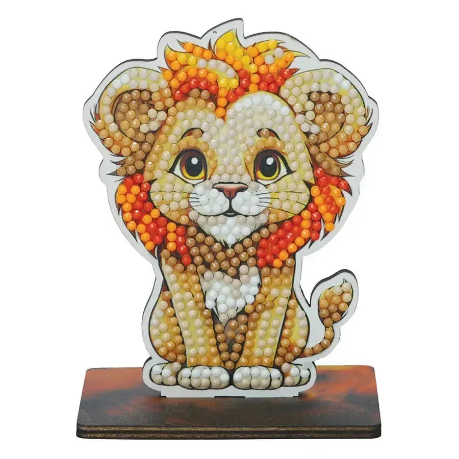 Safari Lion "Wildlife" Crystal Art Buddies Kit Craft Buddy - BIG FRENCHIES