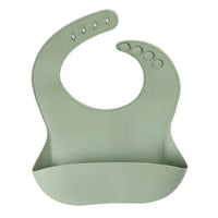 Sage Silicone Baby Bib - BIG FRENCHIES