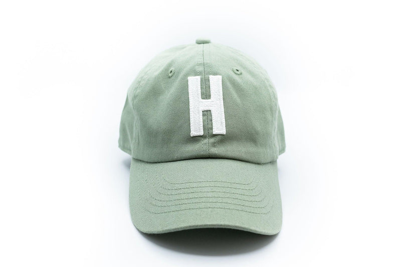 Dusty Sage Letter Baseball Hat - BIG FRENCHIES