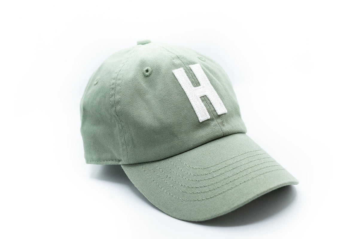 Dusty Sage Letter Baseball Hat - BIG FRENCHIES