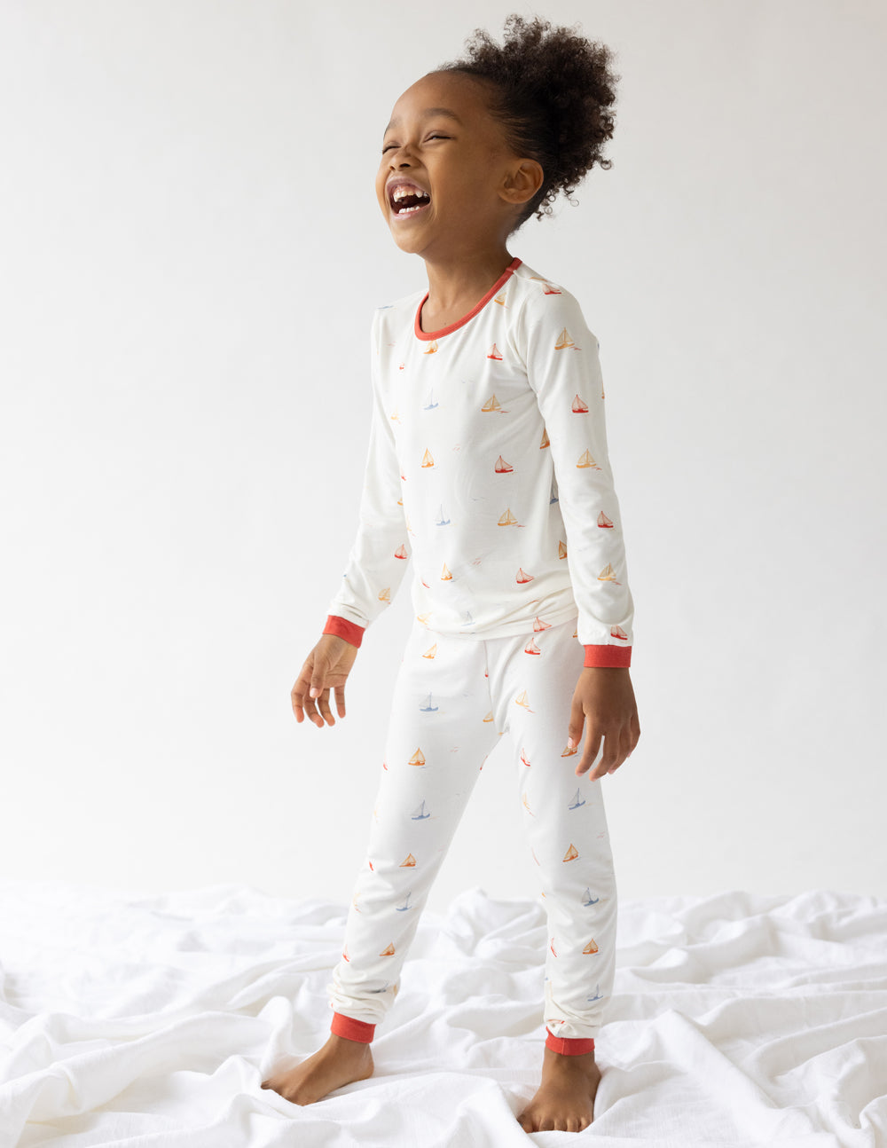 Sailboat Bamboo Kids Pajama Set - BIG FRENCHIES