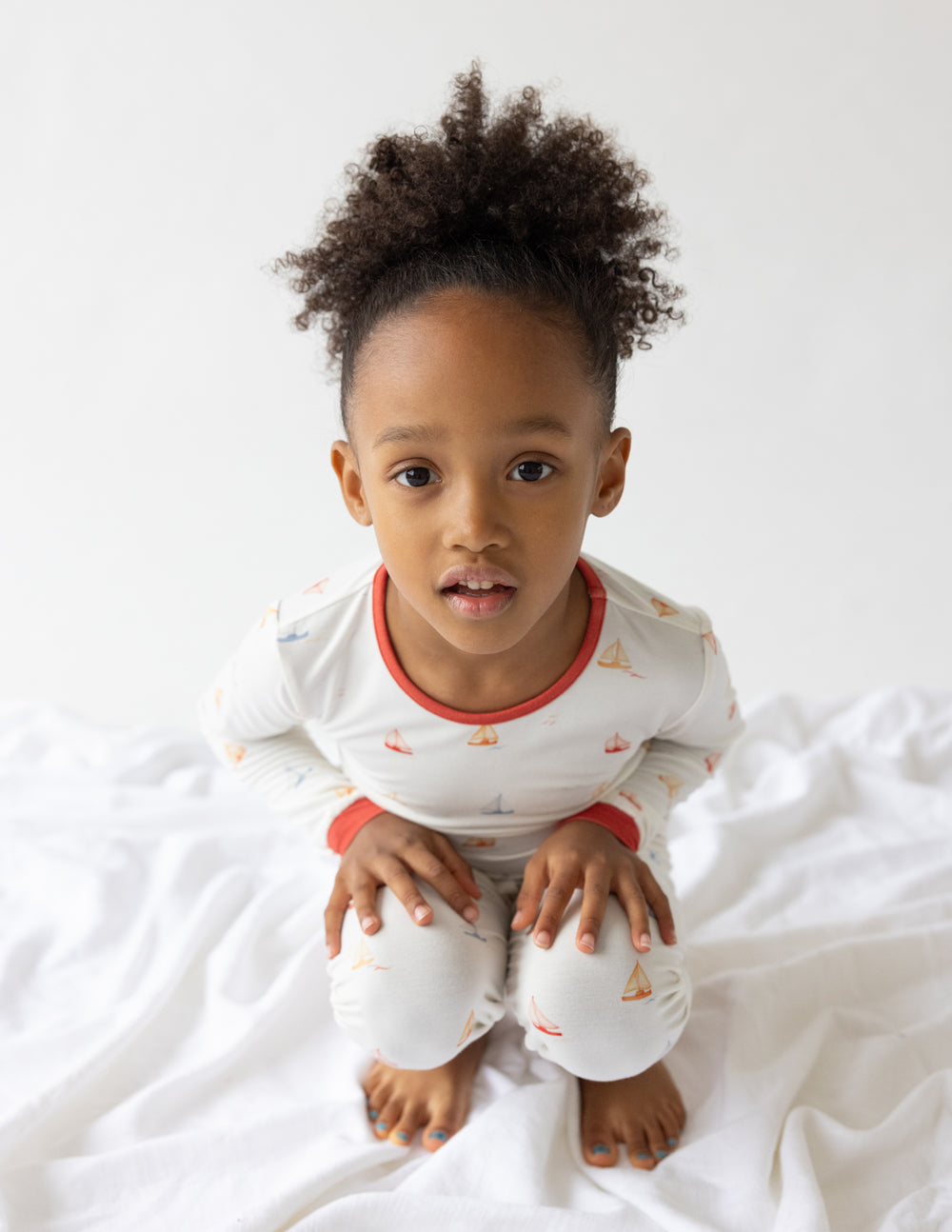 Sailboat Bamboo Kids Pajama Set - BIG FRENCHIES
