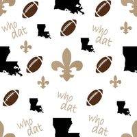 Who Dat Ruffle Bamboo Pajamas