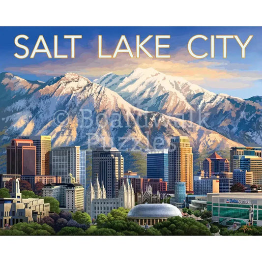 Salt Lake City 500 Piece Jigsaw Puzzle Boardwalk - BIG FRENCHIES