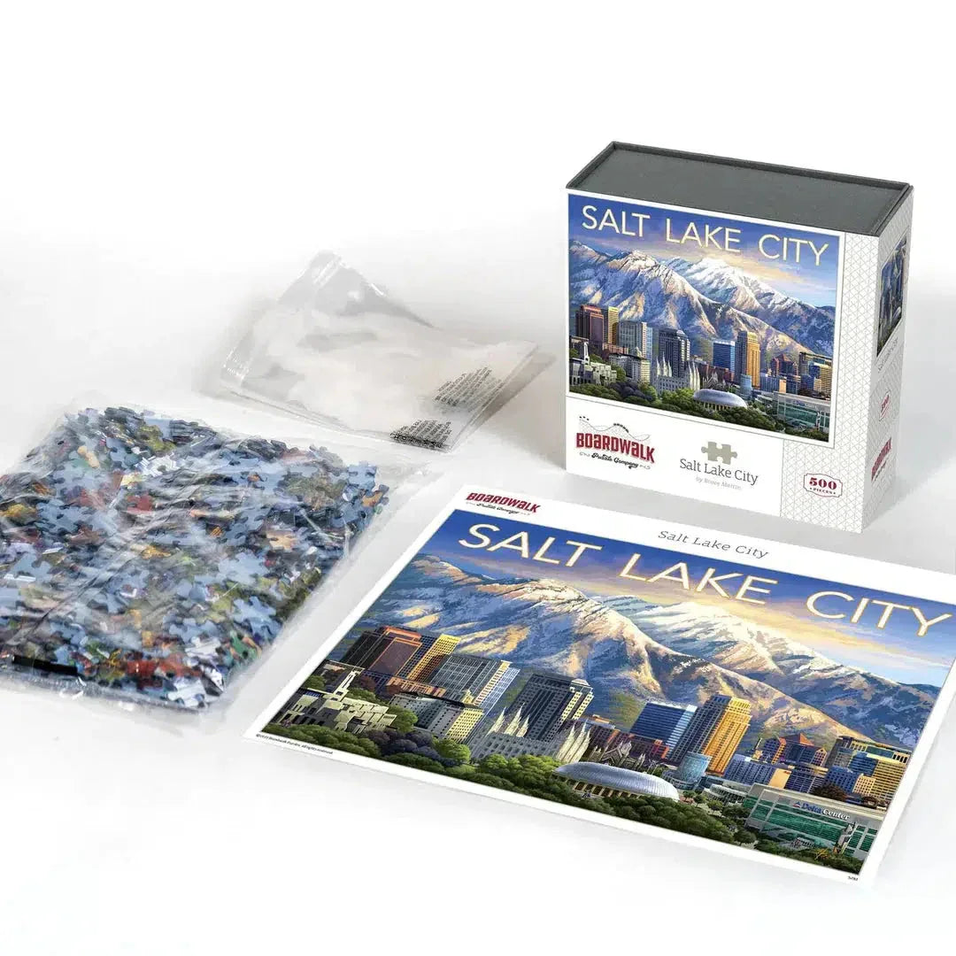 Salt Lake City 500 Piece Jigsaw Puzzle Boardwalk - BIG FRENCHIES