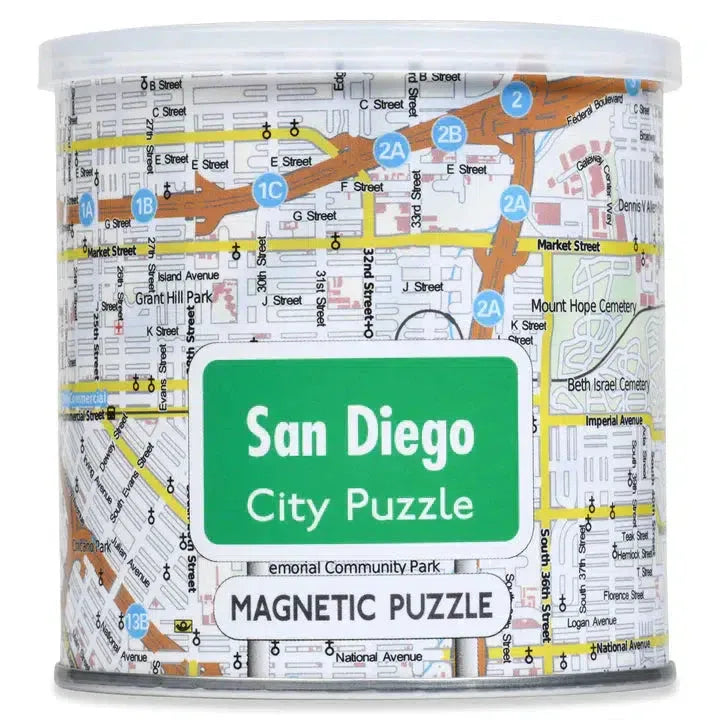 San Diego City 100 Piece Magnetic Jigsaw Puzzle Geotoys - BIG FRENCHIES