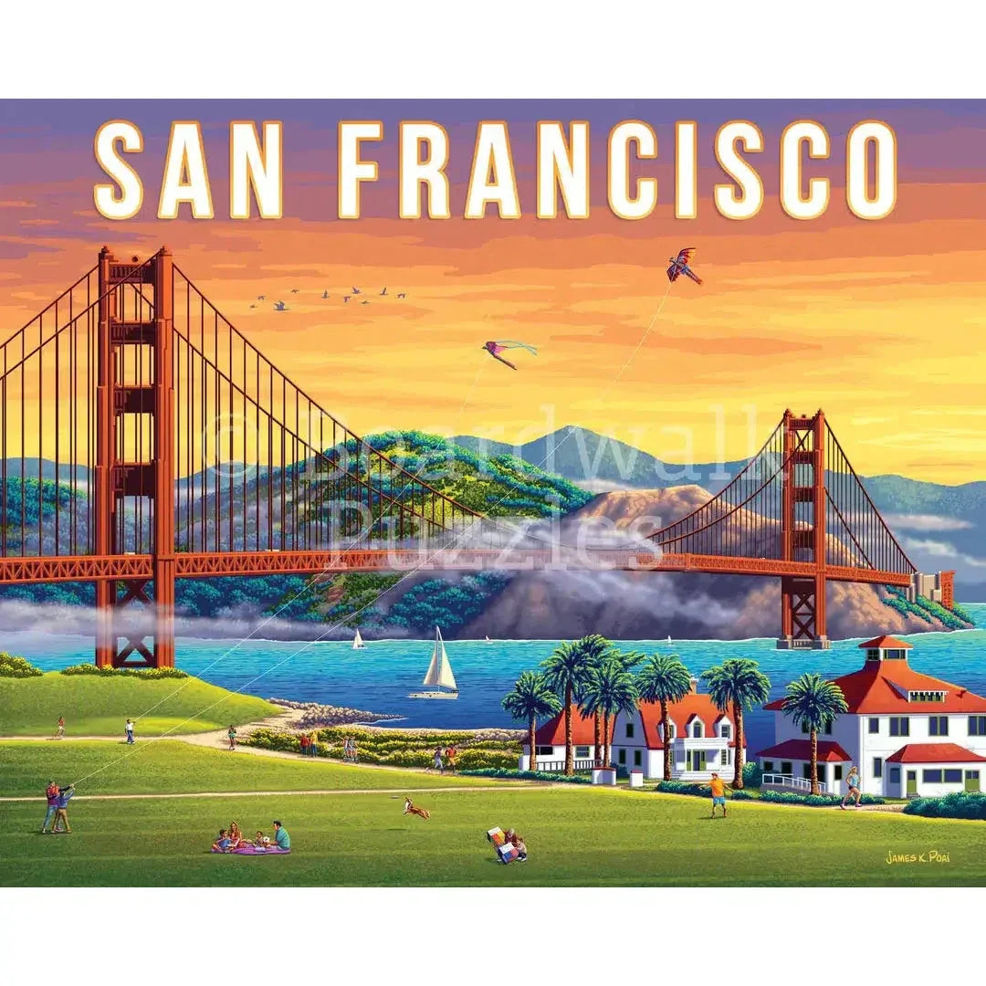 San Francisco 500 Piece Jigsaw Puzzle Boardwalk - BIG FRENCHIES