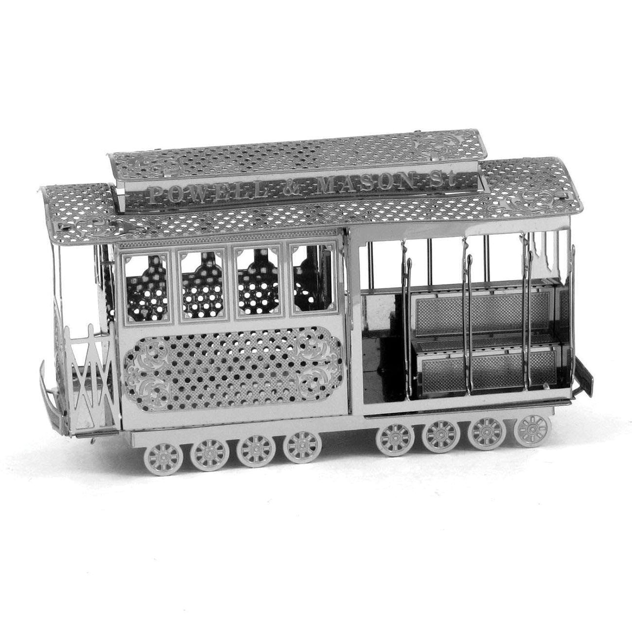 San Francisco Cable Car 3D Steel Model Kit Metal Earth