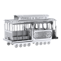 San Francisco Cable Car 3D Steel Model Kit Metal Earth