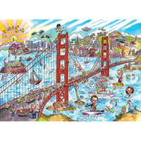 San Francisco Doodle Town 1000 Piece Jigsaw Puzzle Cobble Hill