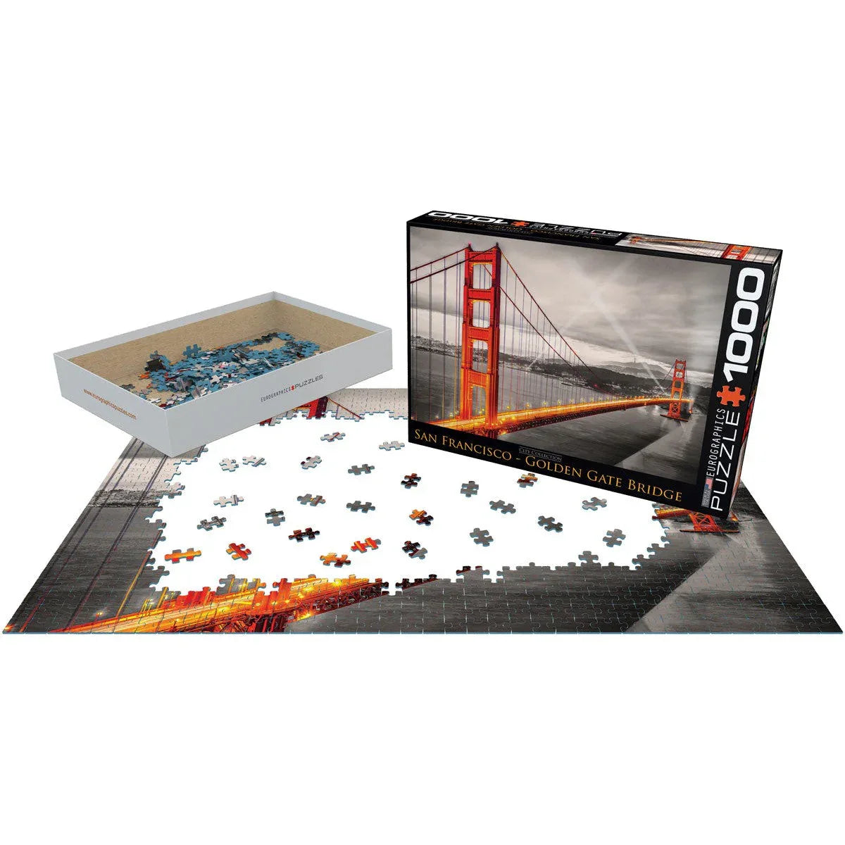San Francisco Golden Gate Bridge 1000 Piece Jigsaw Puzzle Eurographics - BIG FRENCHIES