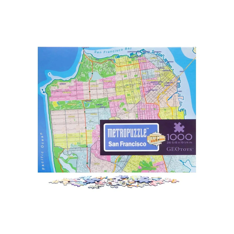 San Francisco Metropuzzle 1000 Piece Jigsaw Puzzle Geotoys - BIG FRENCHIES