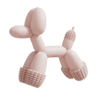 Balloon Dog Toy Pink