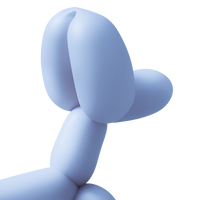 Balloon Dog Toy Blue