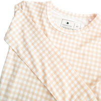 Sandstone Gingham Bamboo Toddler Pajama Set - BIG FRENCHIES