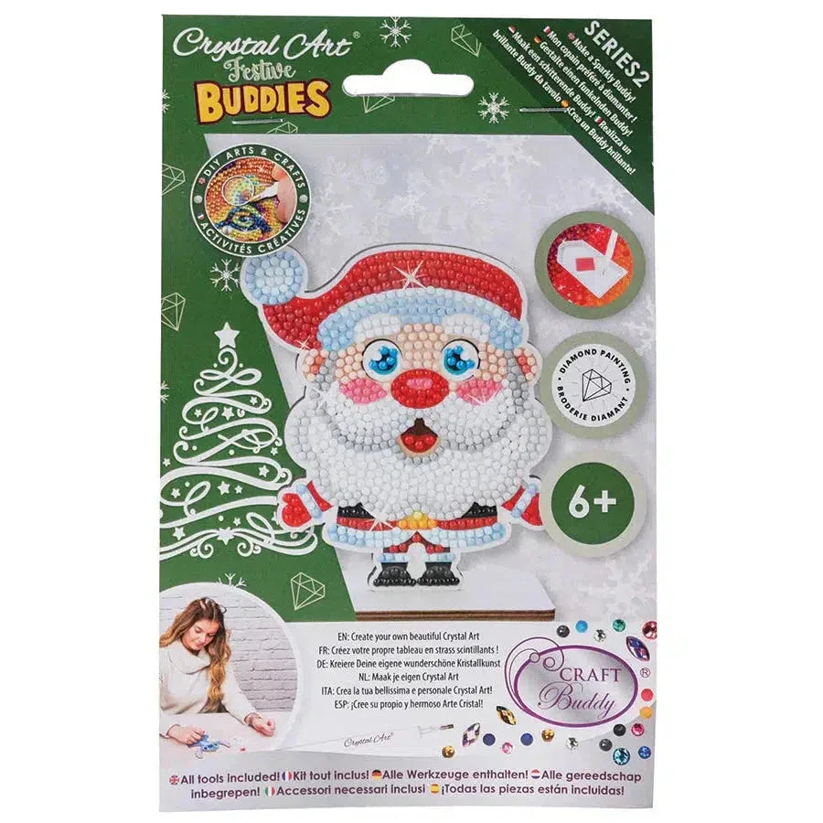 Santa Crystal Art Festive Buddies Kit Craft Buddy - BIG FRENCHIES