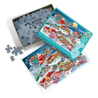 Santa's Flyby 350 Piece Family Jigsaw Puzzle Cobble Hill