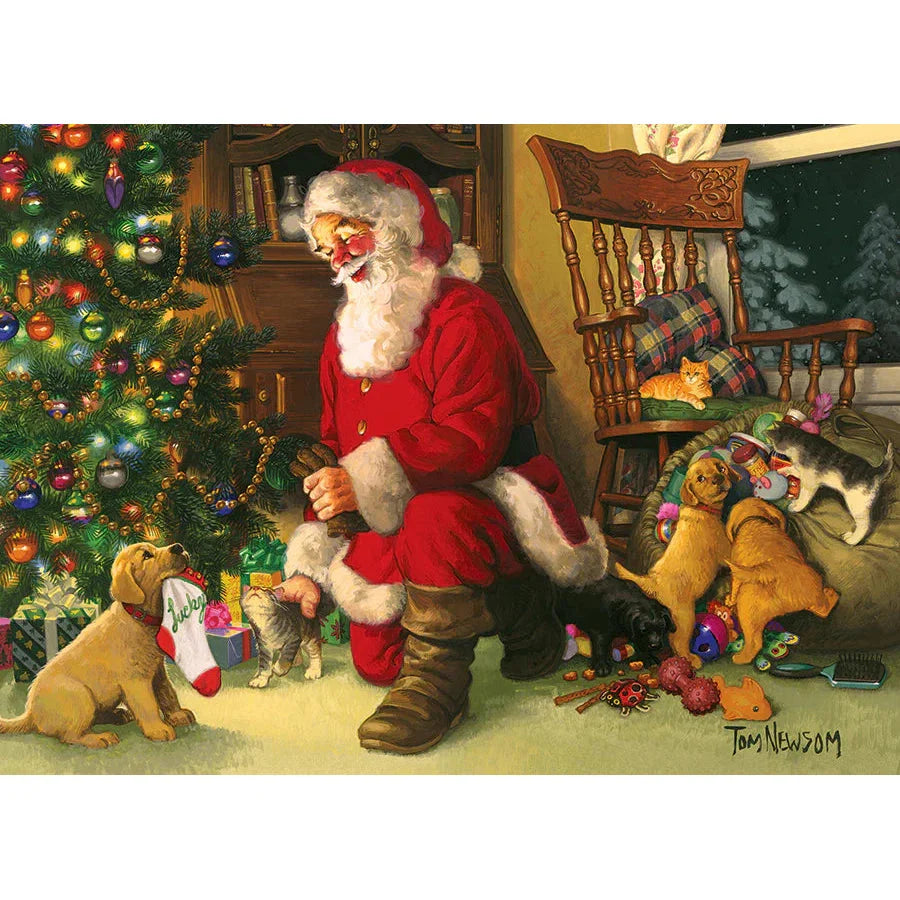 Santa's Lucky Stocking 350 Piece Family Jigsaw Puzzle Cobble Hill