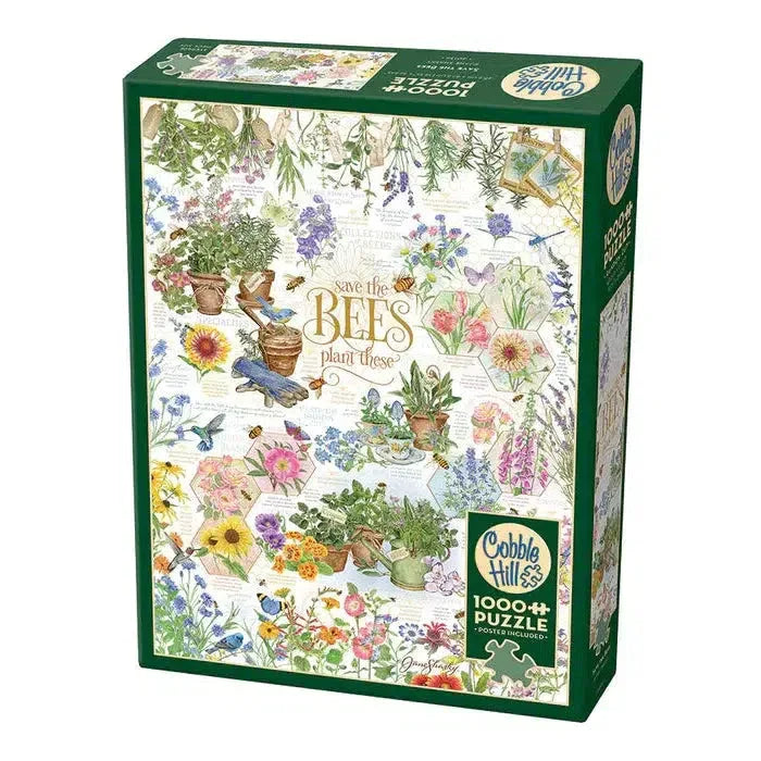 Save the Bees 1000 Piece Jigsaw Puzzle Cobble Hill - BIG FRENCHIES