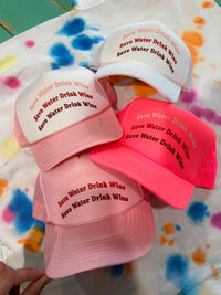 Save Water Drink Wine Trucker - BIG FRENCHIES