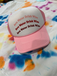 Save Water Drink Wine Trucker - BIG FRENCHIES