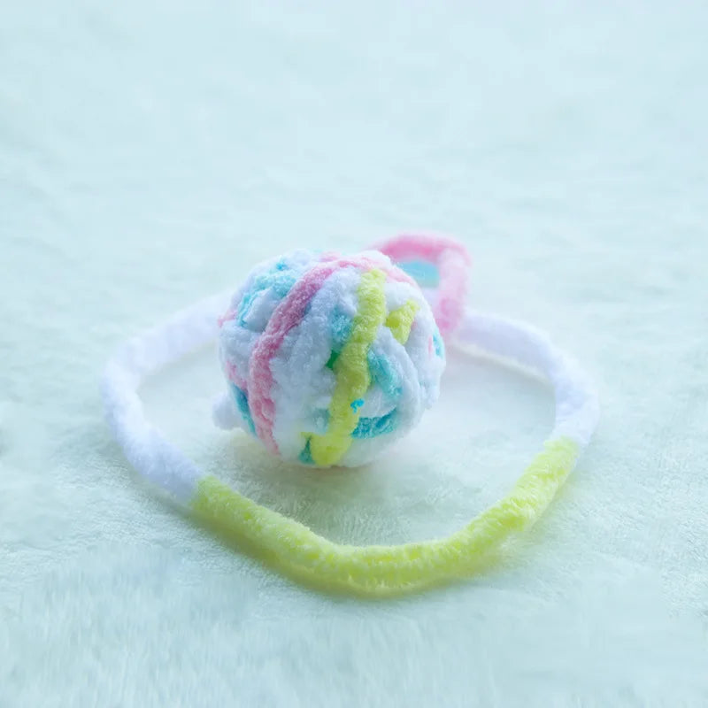 Colorful Yarn Ball Cat Toys with Bell - BIG FRENCHIES