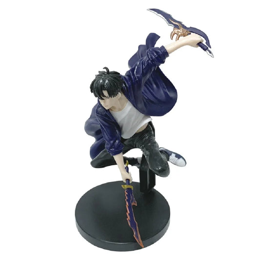 Sung Jinwoo Anime Figure, Solo Leveling Shadow Monarch King Action Figurines 18 CM