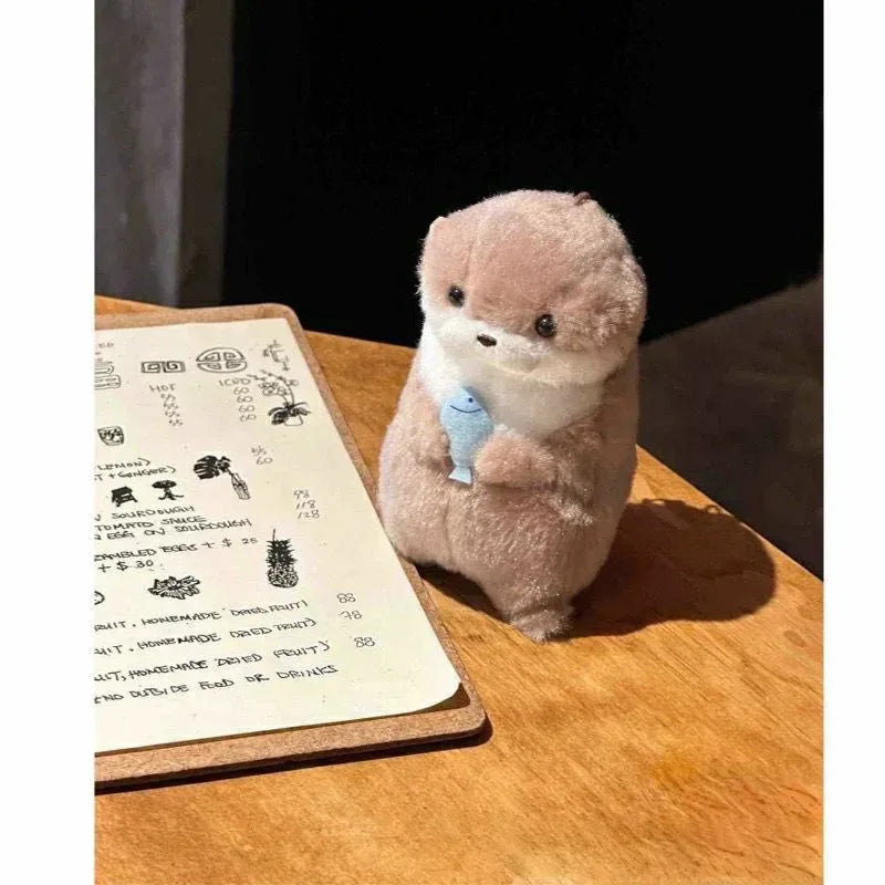 Cute Little Otter Hug Fish Plush Doll – Keychain Pendant Gift - BIG FRENCHIES