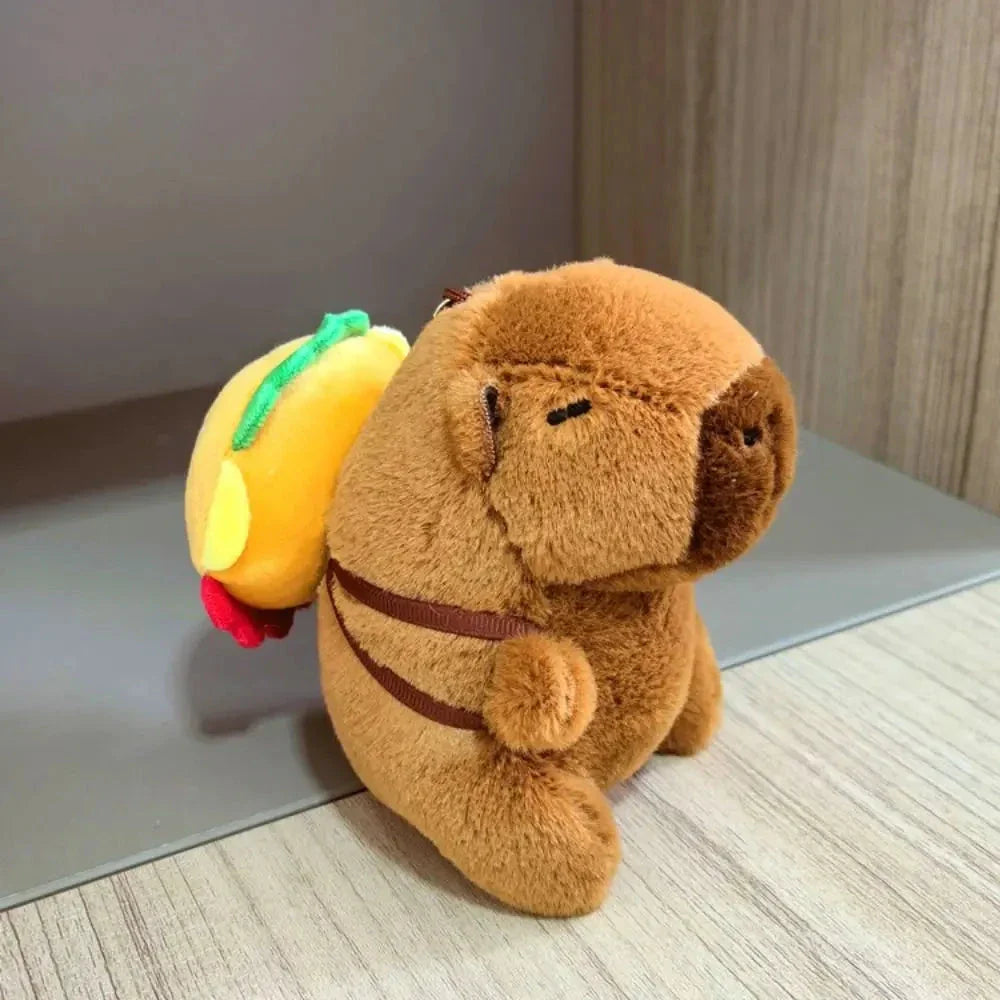 Cute Capybara Plush Toy Hoodie – Small Winged Stuffed Doll for Kids