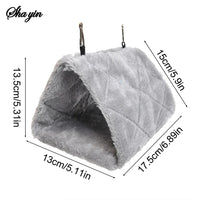 1PC Parrot Triangle Hammock - Pure Color Parrot Parrotlet Winter Warmth Cotton Nest Hanging Cage Hanging Suspension Nest