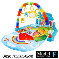 Baby Fitness Play Gym with Music & Piano Mat