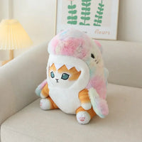 Kawaii Shark Cat Plush Toy – Soft Colorful Stuffed Doll for Kids - BIG FRENCHIES