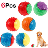 6Pcs Squeaky Dog Balls – Interactive Chew Toys for Dogs - BIG FRENCHIES