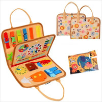 Busy Board Montessori Sensory Toy – Educational Travel Activity Board - BIG FRENCHIES