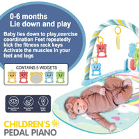 Baby Fitness Play Gym with Music & Piano Mat