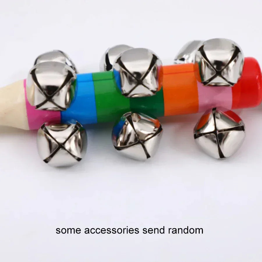 Rainbow Handheld Bell Stick | Wooden Musical Toy for Kids & Parties - BIG FRENCHIES