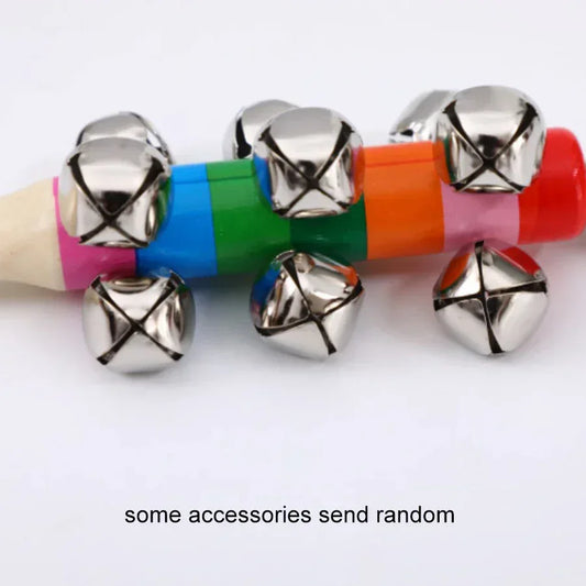 Rainbow Handheld Bell Stick | Wooden Musical Toy for Kids & Parties - BIG FRENCHIES
