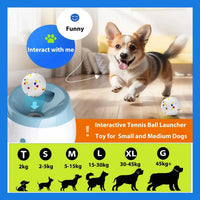 Automatic Dog Tennis Ball Launcher – Rechargeable Interactive Ball Throwing Machine for Small & Medium Dogs - BIG FRENCHIES