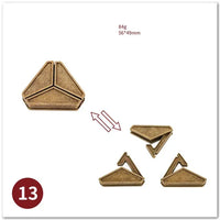 MEACAOFG Classic IQ Metal Brain Teaser 3D Alloy Box Kong Ming Lock Puzzles Magic Baffling Puzzle Game Toys for Children Adults Funny Gift - BIG FRENCHIES
