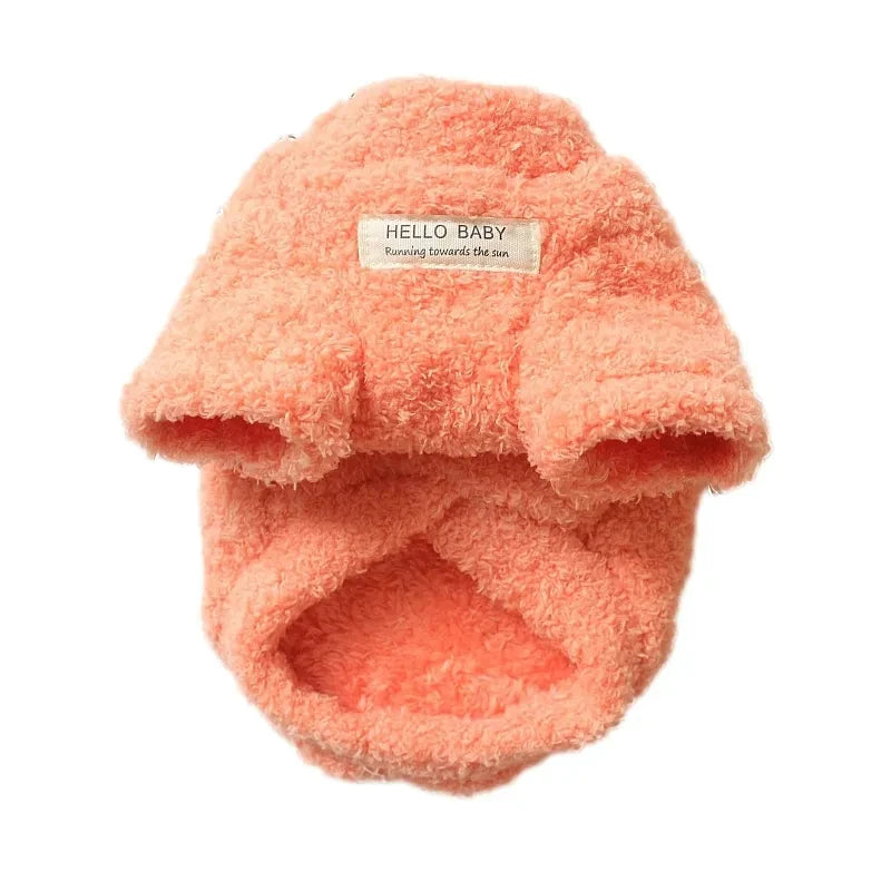Winter Warm Plush Dog Sweater – Soft Pet Coat for Small Dogs & Puppies - BIG FRENCHIES